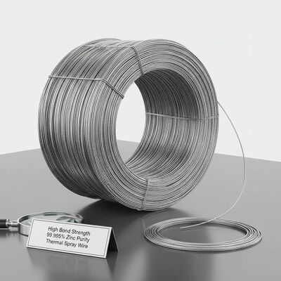 Fil de projection thermique à haute résistance de liaison, pureté de zinc de 99,995 % pour métallisation anticorrosion