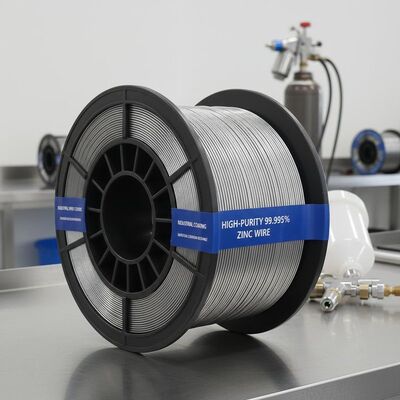 Fil de zinc à haute pureté 99,995% pour revêtement industriel par pulvérisation avec une résistance supérieure à la corrosion