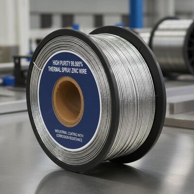 Fil de zinc de projection thermique de haute pureté 99,995 % pour revêtement industriel avec résistance à la corrosion