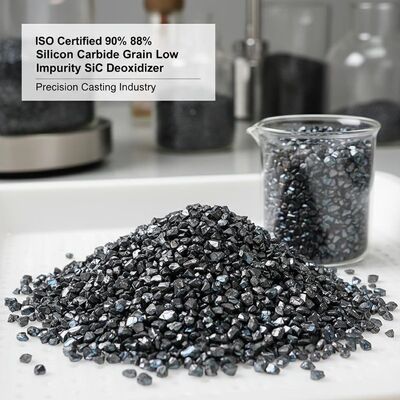 Certifié ISO 90% 88% Pureté faible impureté Grain de carbure de silicium pour la coulée de précision