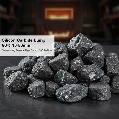 L'additif de carbure de silicium à haute pureté à 90% de 10 à 50 mm pour les fours de sidérurgie