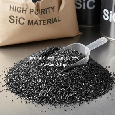 Poudre de carbure de silicium de haute pureté 88% 0-1mm pour la désoxydation efficace de l'acier et les applications réfractaires