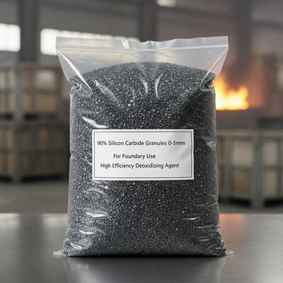 Granulés de carbure de silicium 90% de pureté 0-5mm pour fonderie comme agent désoxydant à haute efficacité